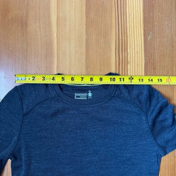 SMARTWOOL Women's Classic Thermal Merino Base Layer Crew sz Small Heather Gray - Picture 6 of 9